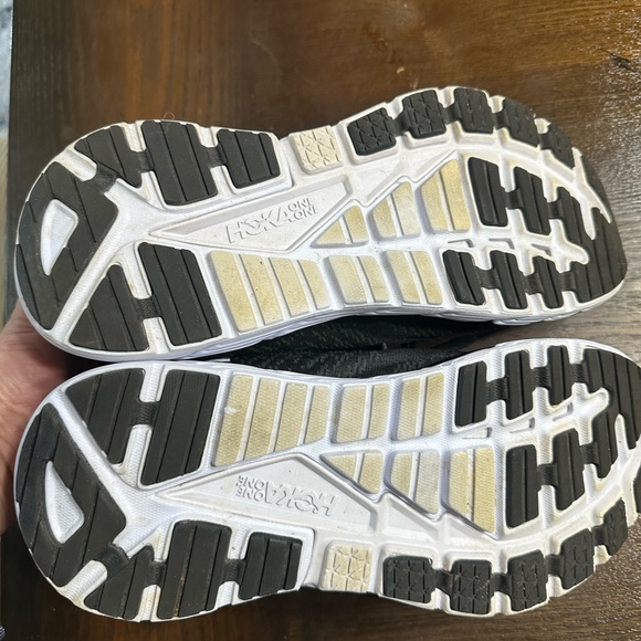 Hoka Black and White Gaviota 4 Athletic Sneakers - Picture 6 of 8